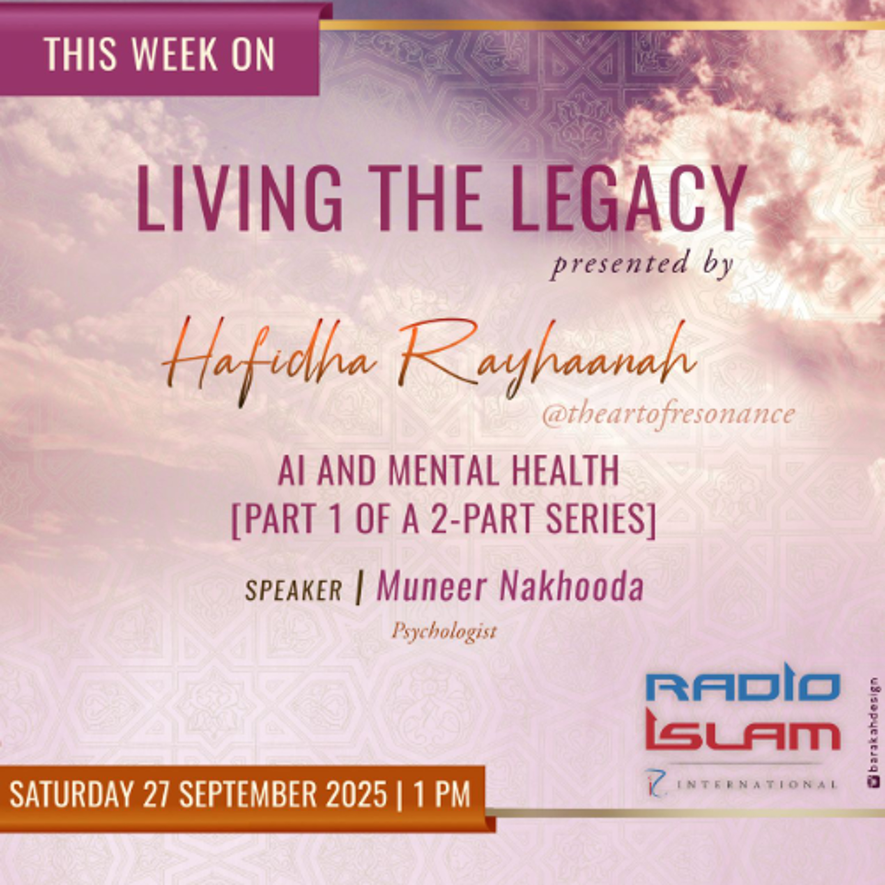 Al and Mental Health: {Part 1 of A 2 Part Series}Muneer Nakhooda