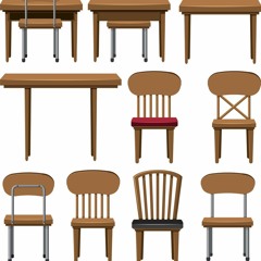 chairs and tables