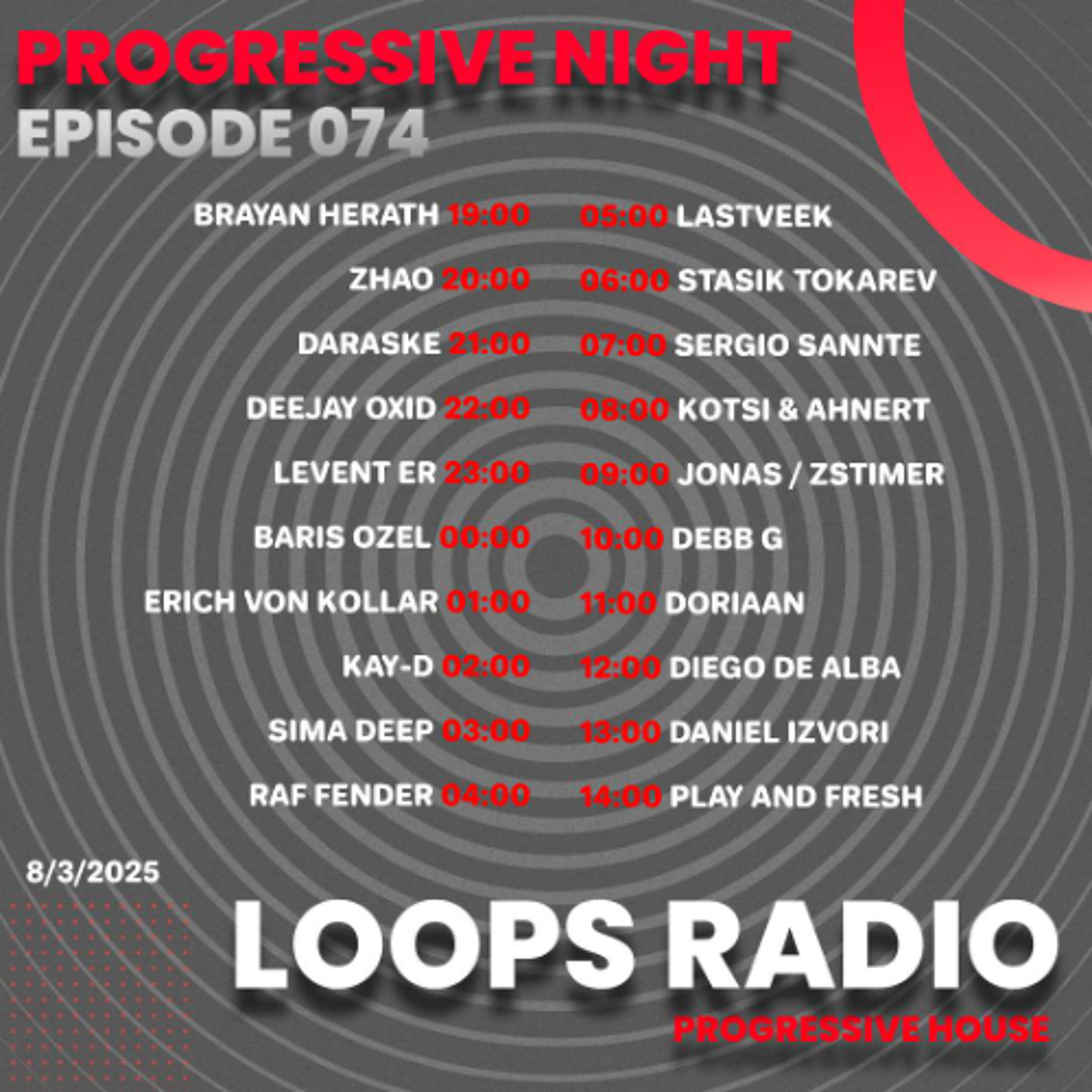 Diego De Alba - Progressive Night Episode 074 - Loops Radio