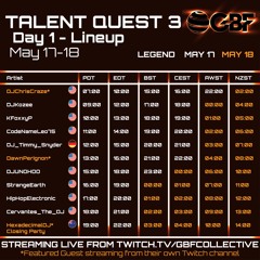 Global Beats Festival Talent Quest 3 - DAY 1 PANEL WINNER -17 MAY, 2024