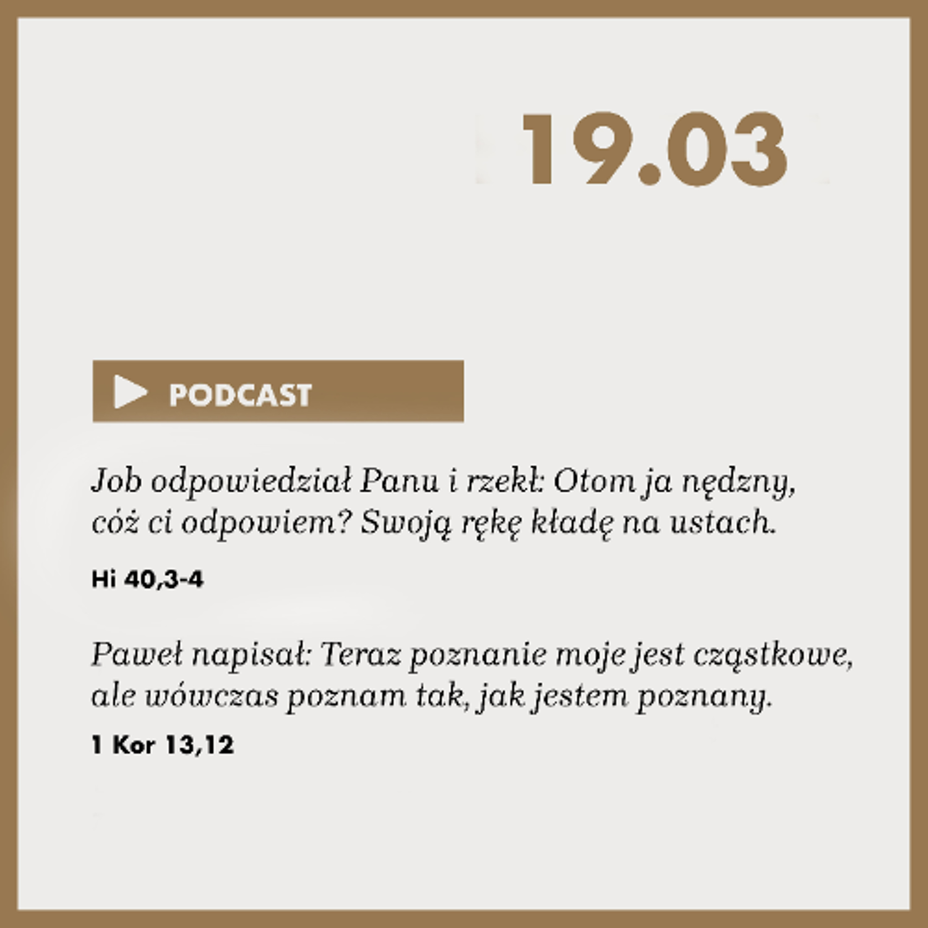 Poranek ze Słowem na 19 marca 2025 episode artwork