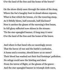 341 The Star-Spangled Banner (Defence of Fort M'Henry) by Francis Scott Key