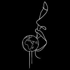 夜空の星が輝く陰で 悪の笑いがこだまする By T Minami