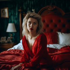 in my bed - i feel the lady in red