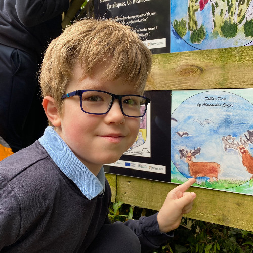 Alessandro and the fallow deer
