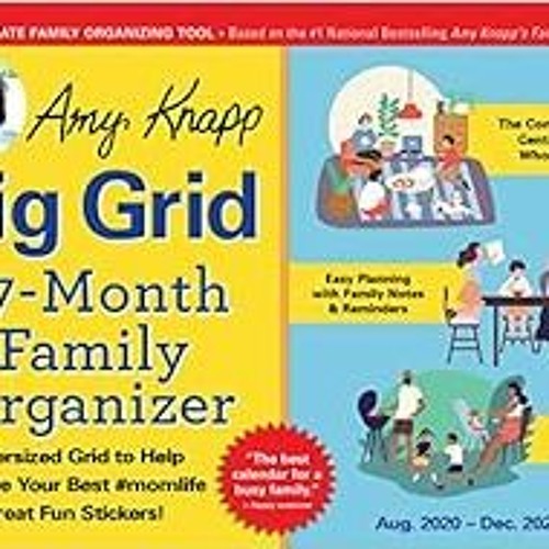 Stream ️ Read Amy Knapp's Big Grid Family Organizer Wall Calendar 17