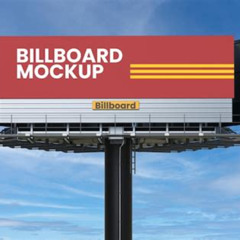 Billboardvorderansicht Mockup Download Kostenlos Downloaden