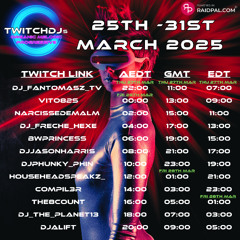 Live @ Twitch.tv/SivroTV - 03/27/2025 [Twitch DJs Organic/Melodic/Progressive Raid Train]