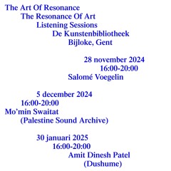Luistersessie Dushume - The Art of Resonance