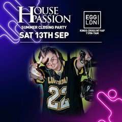 Jaydaa LIVE SET #HousePassion 13/09/26 @ Egg LDN
