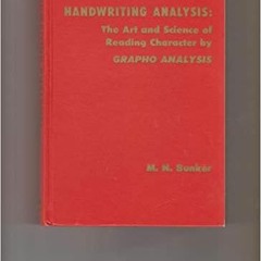 [VIEW] PDF 📩 Handwriting analysis;: The art and science of reading character by grap