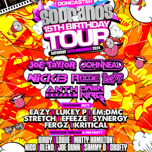 DJ JOE DUNN LIVE @ DONCASTER WAREHOUSE (SOPRANOS 15TH BIRTHDAY TOUR DONCASTER SPECIAL 30-11-24)