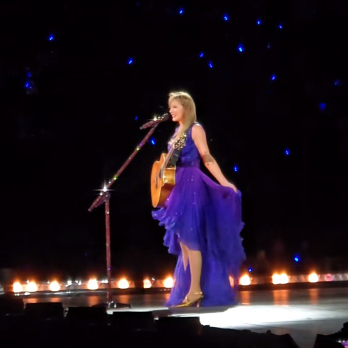 princess polly baby blue dress Taylor Swift Surprise Song Dress Theory and Album Announcement Speculation