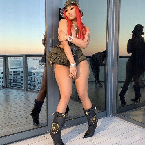nicki minaj thigh high boots