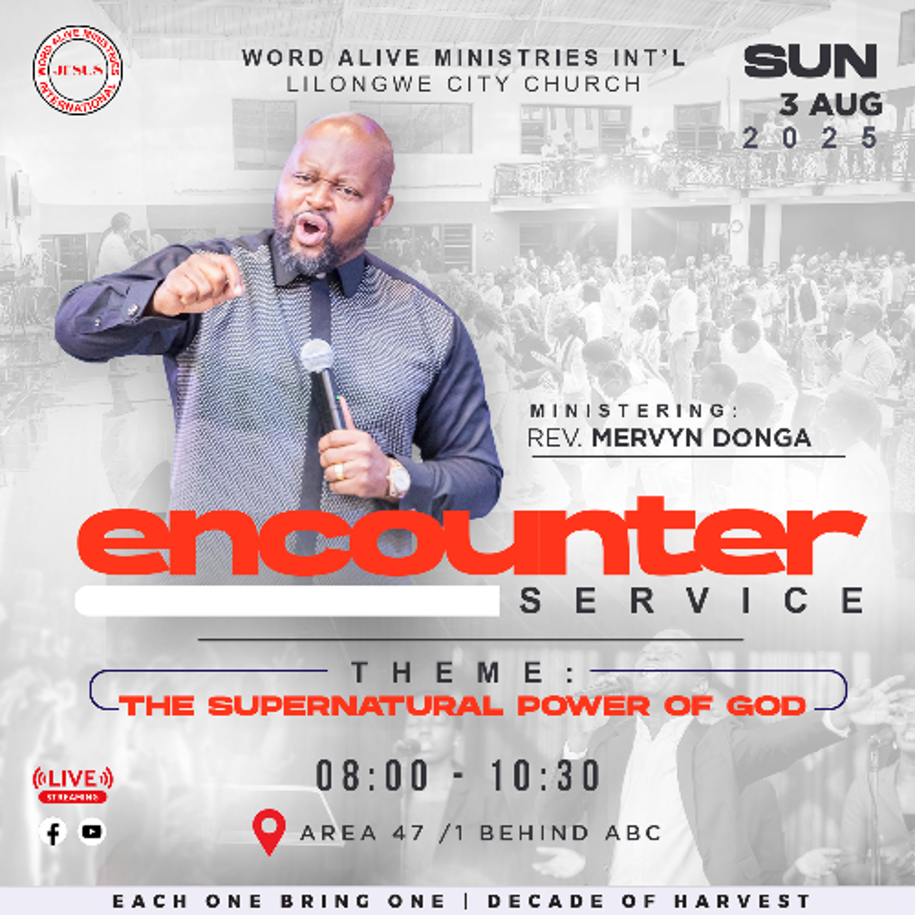 Encounter Service Rev Mervyn Donga "The Supernatural Power of God"