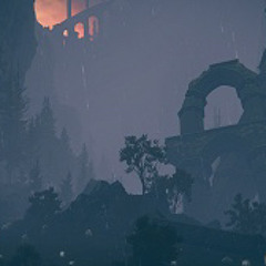 Elden Ring: Shadow Of The Erdtree - Ancient Ruins Of Rauh At Night