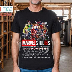 Marvel Studios 2008 2024 Thank You For The Memories Signatures Shirt