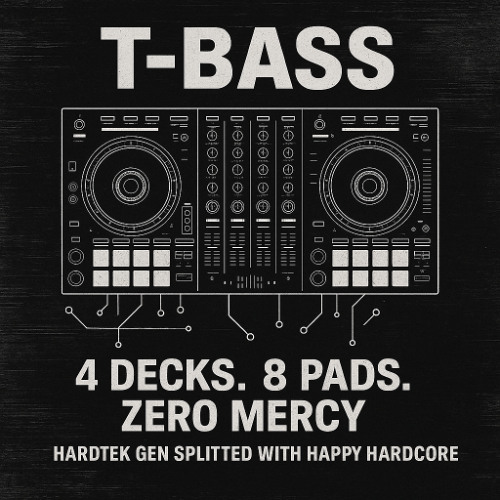 T-Bass HardTek gene splitted with Happy Hardcore 2.5H
