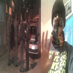 policias na porta da minha casa