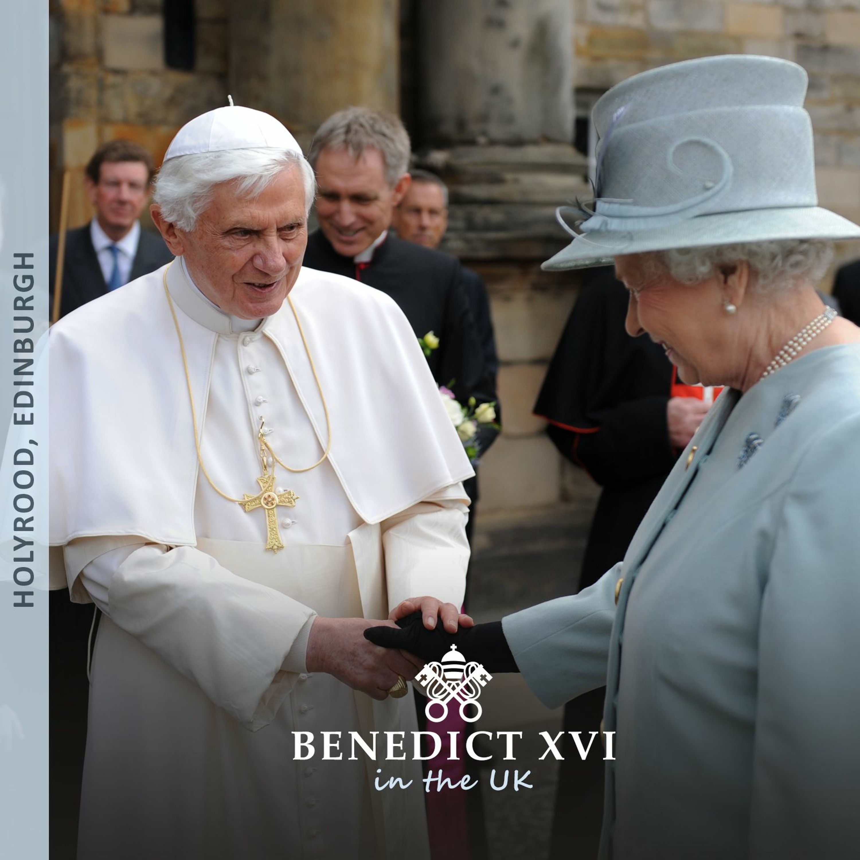 Pope Benedict XVI responds to HM The Queen's welcome episode artwork