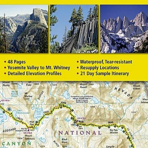 Stream Ebook Dowload John Muir Trail Topographic Map Guide (National 