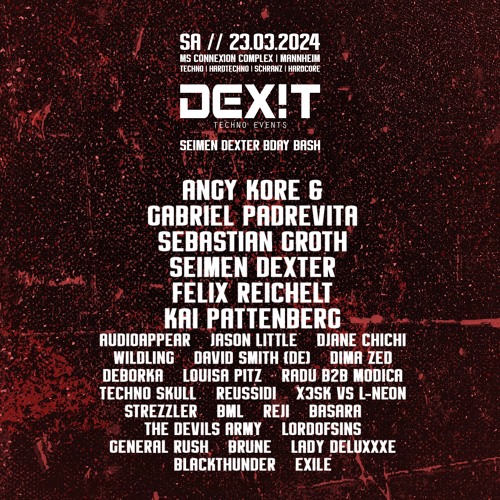 SEIMEN DEXTER @ DEXIT TECHNO 23.03.24 - MS CONNEXION COMPLEX MANNHEIM