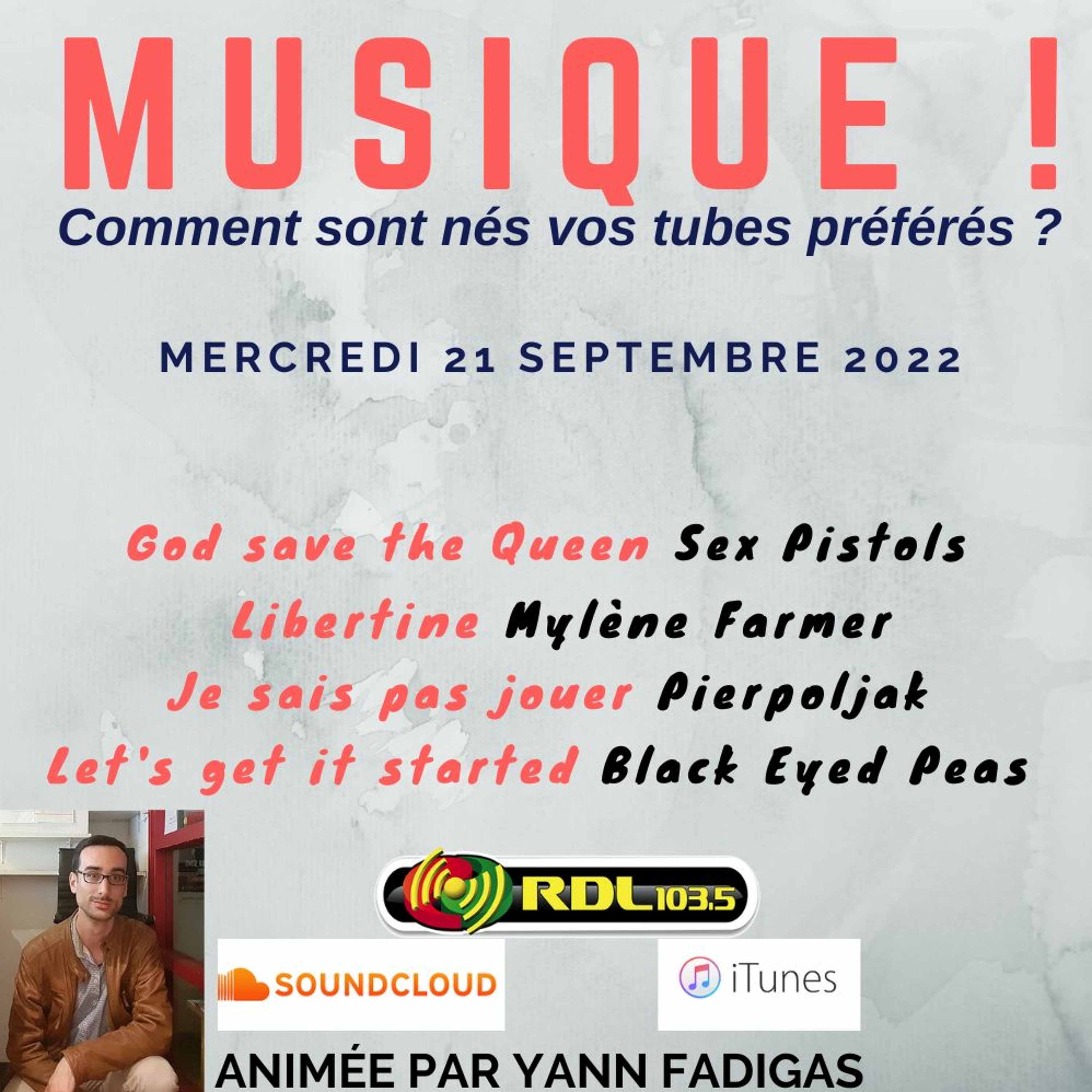 MUSIQUE ! 147 - 21 09 22 - "Libertine" (Mylène Farmer) / Black Eyed Peas / Pierpoljak / Sex Pistols episode artwork