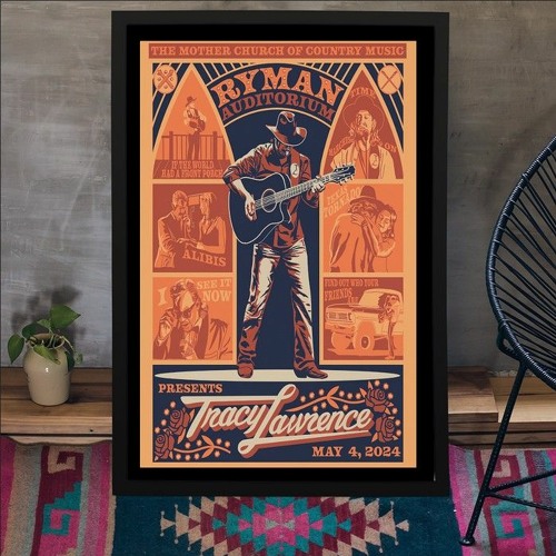 Stream Tracy Lawrence Ryman Auditorium, TN May 4 2024 Poster by