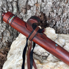 Mahogany Key of Em Native American Style Flute