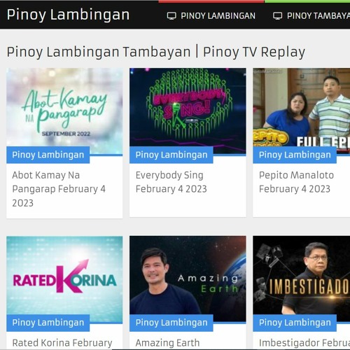 Stream Pinoy Lambingan Pinoy Teleserye Pinoy TV by Lambingan
