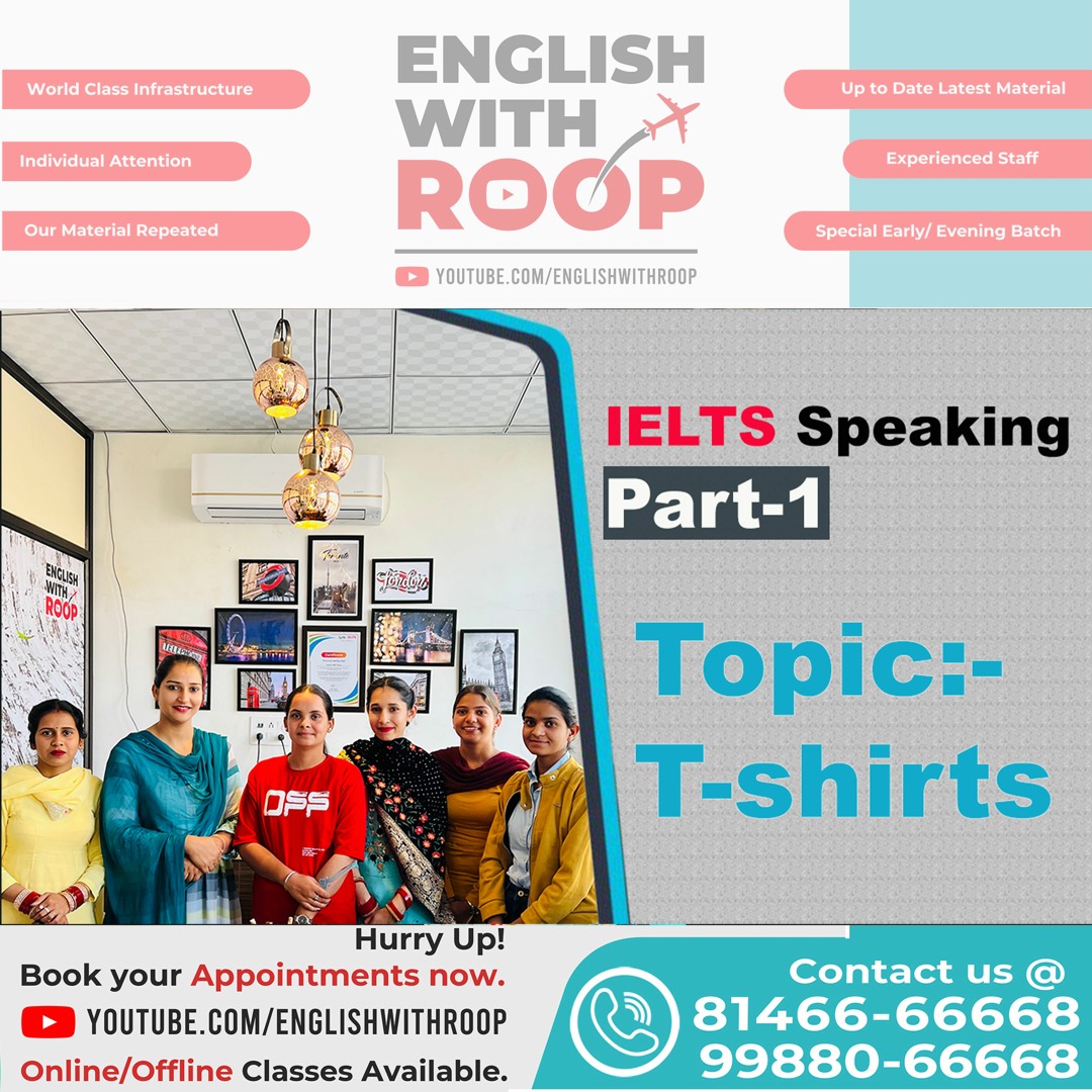 Stream IELTS Speaking Part 1 Topic T Shirts from English with Roop ...