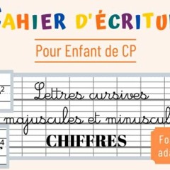 [Télécharger le livre] Cahier d'écriture CP: Apprendre à écrire l'Alphabet et les Chiffres | Le