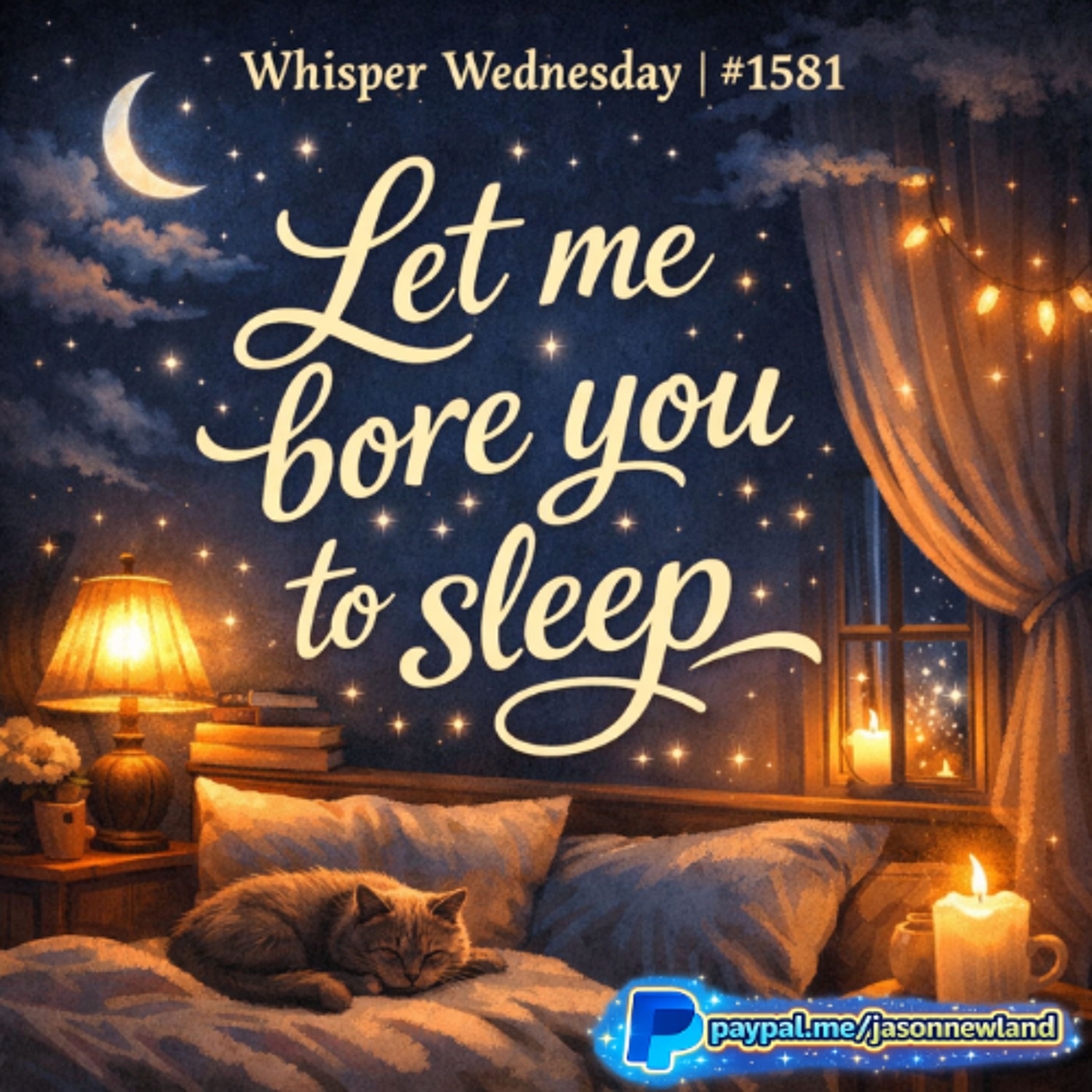 (Overnight  Voice Only) Whisper Wednesday  #1581 Let me bore you to sleep  Jason Newland  25th March 2026