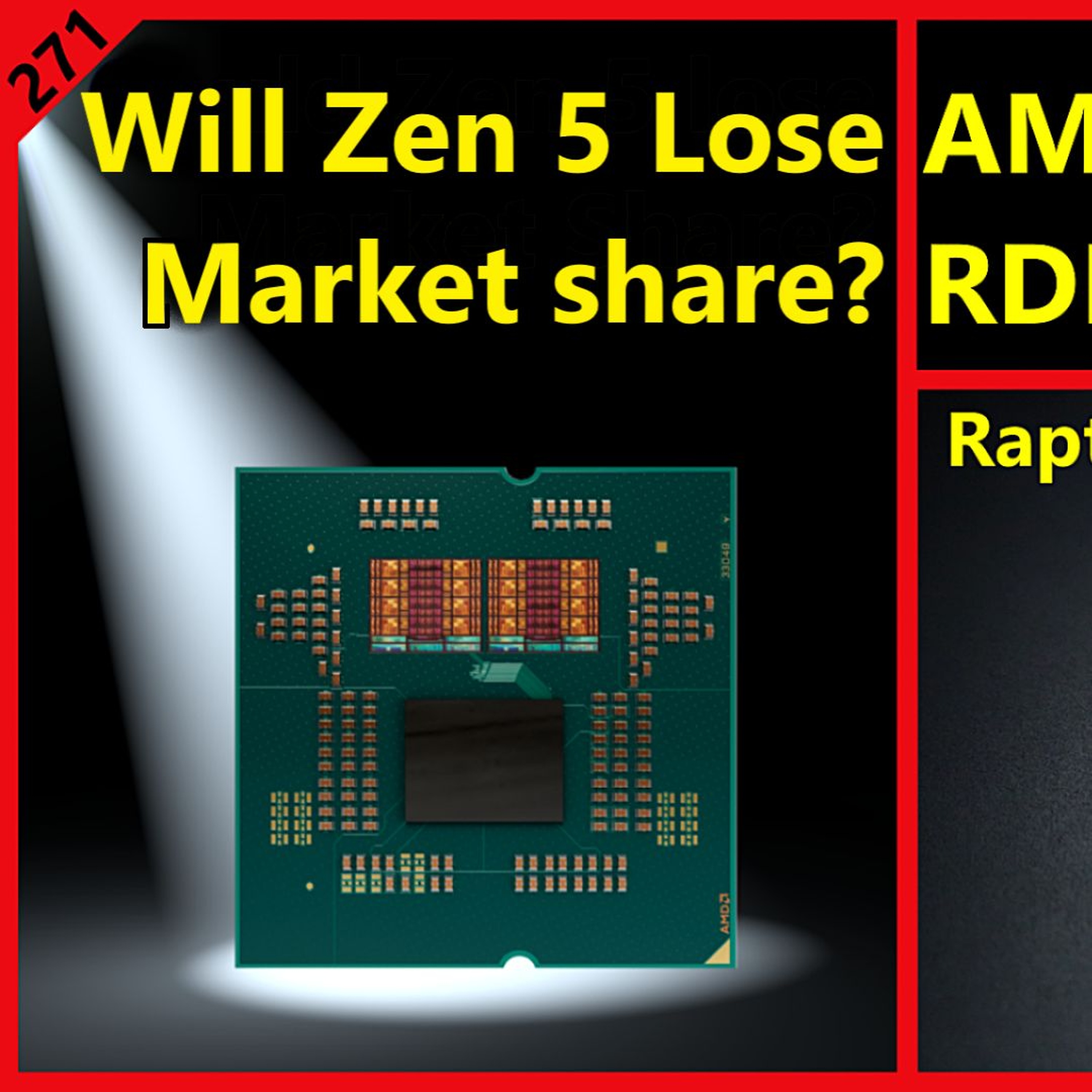 cover of episode 271. Intel Raptor Lake & Xeon Issues, AMD Zen 5, RDNA 4, Nvidia AI | Server Engineer