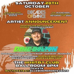 Dave Bolton Live At Decades Of Dance The Hallowen Ball 28th Oct 2023
