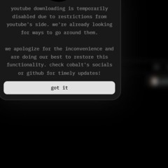 we're already looking for ways to go around them