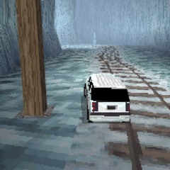 強い降雪による視界不良