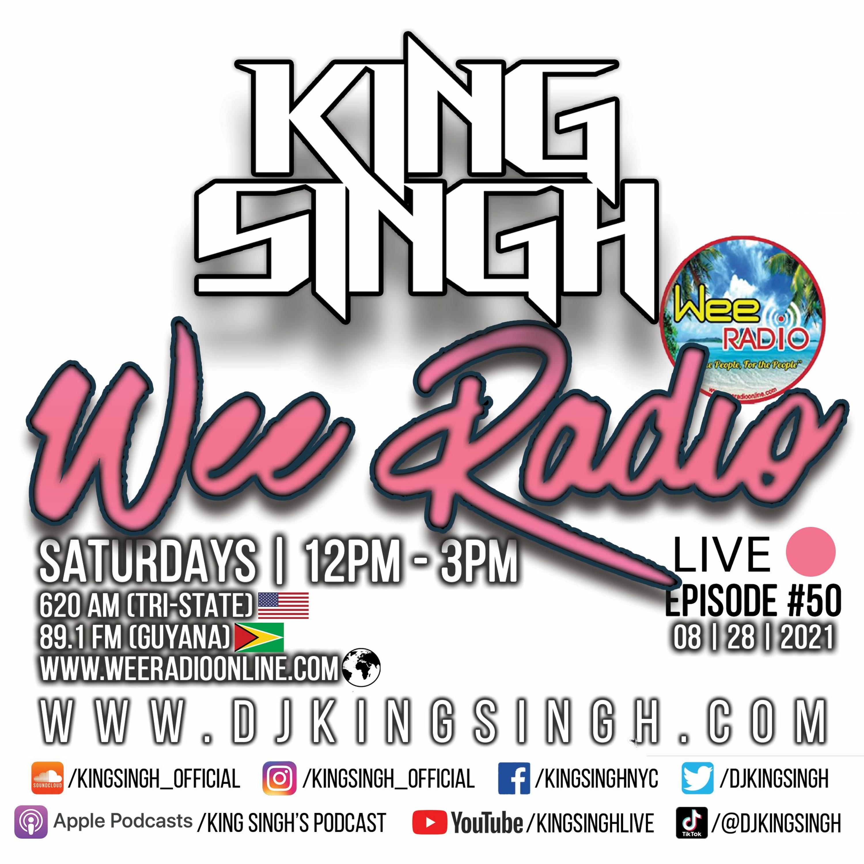 Live ep.50 (Wee Radio 08.28.21 [pt.2]) | The King is in the Building. episode artwork