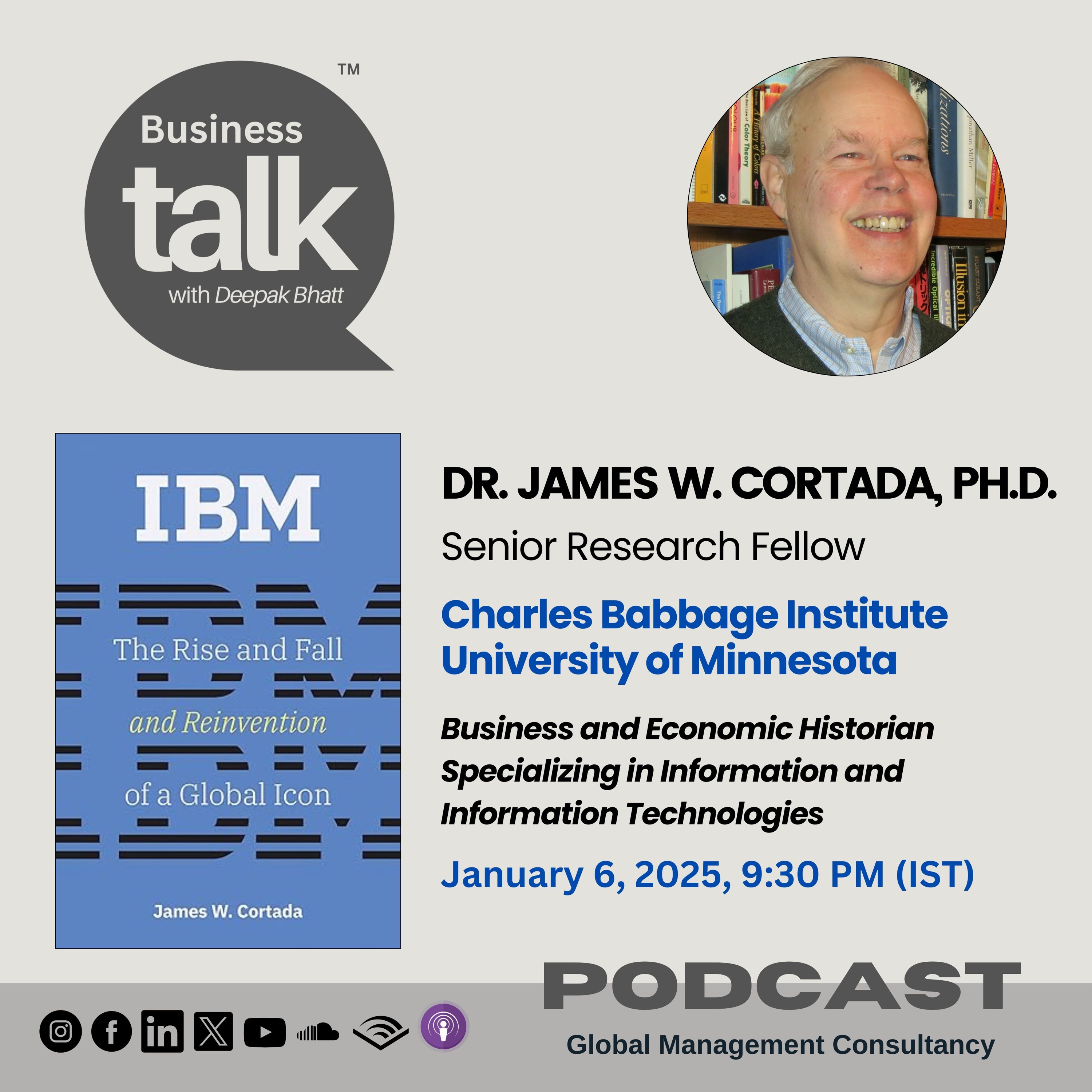 Unpacking IBM’s History with Dr. James Cortada: From Icon to Reinvention episode artwork