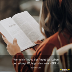 Weisheit: Wer mich findet, der findet das Leben! Sprüche 8, 22-36