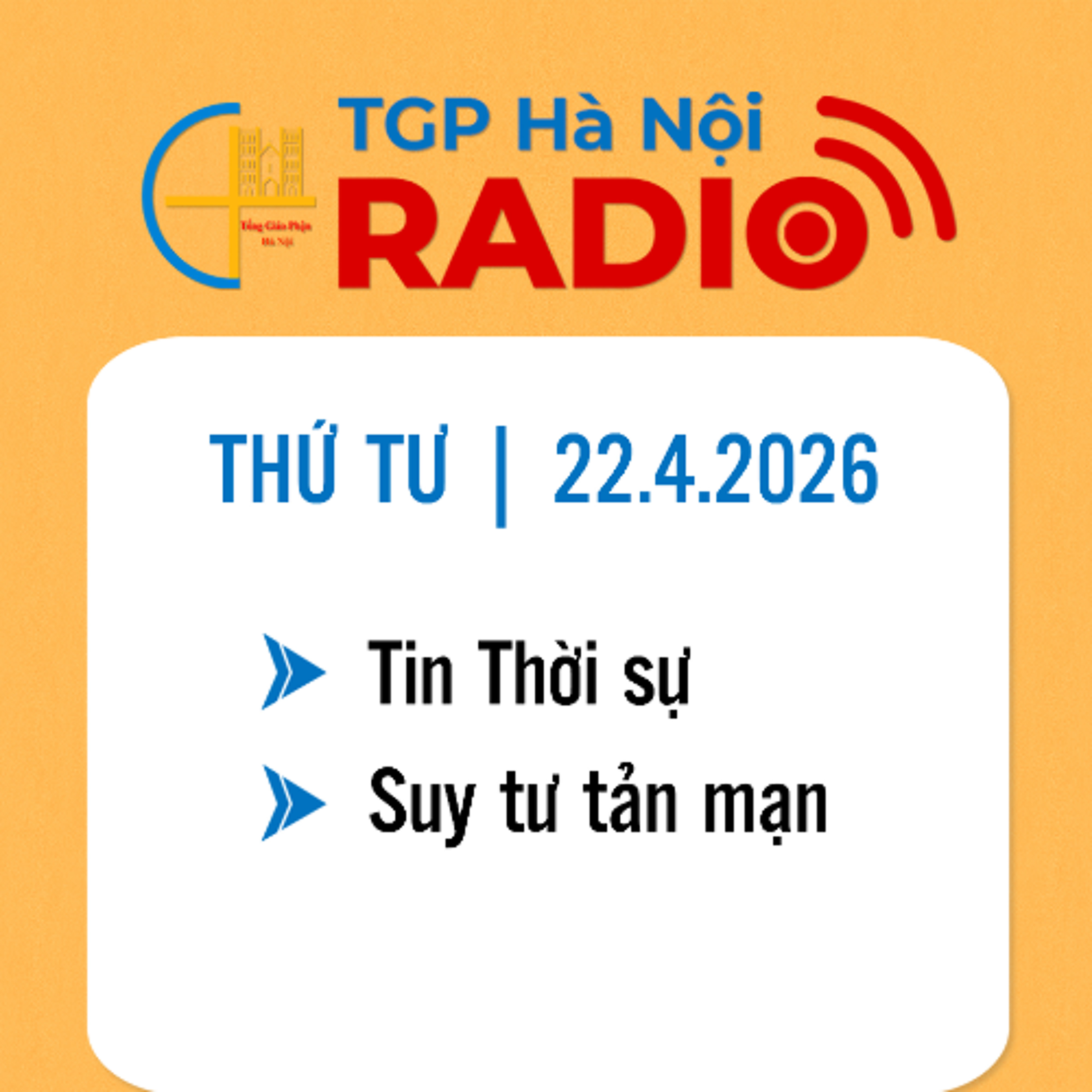 Thứ Tư ngày 22/4/2026