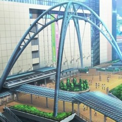 とある路線の線路踏切　(鉄道×とある科学の超電磁砲)