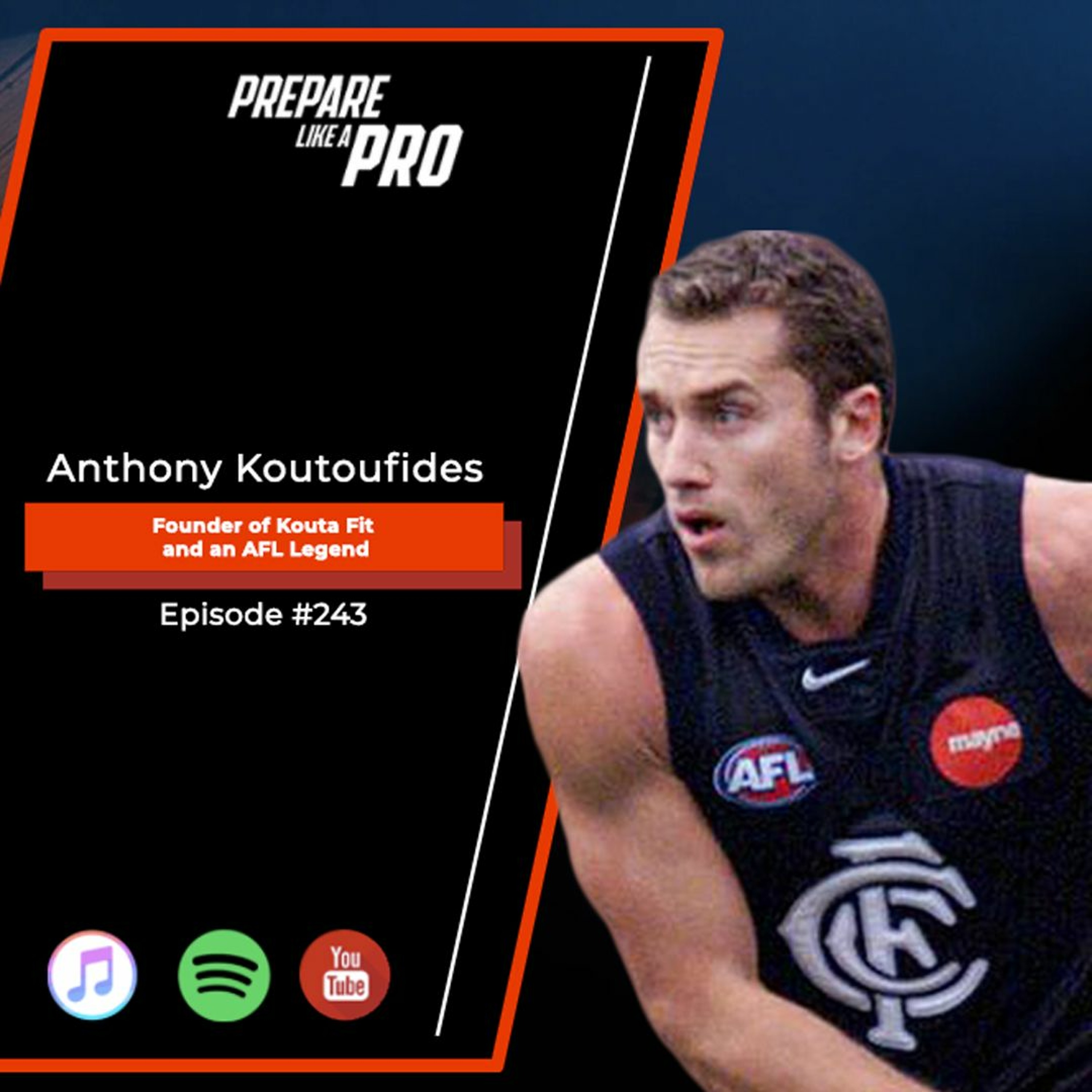 #243 - Anthony Koutoufides, Founder of Kouta Fit and an AFL Legend episode artwork