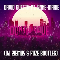 David Guetta Ft. Anne-Marie - Don't Leave Me Alone (DJ Ziemu & Fuze Bootleg)
