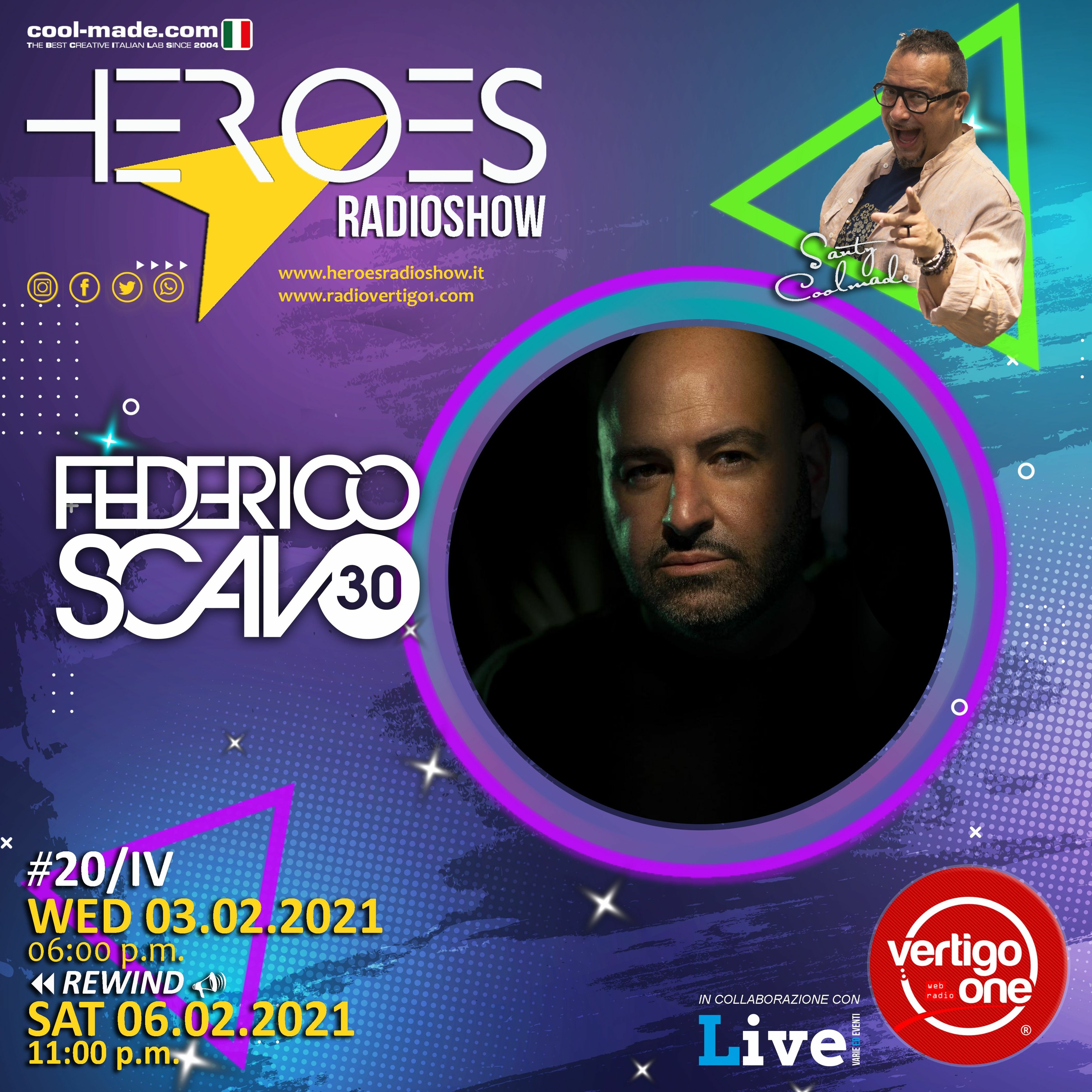 #20/2020-21> HEROES RadioShow - Special Guest FEDERICO SCAVO episode artwork