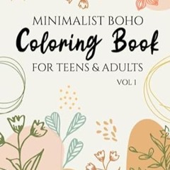 🍀FREE [EPUB & PDF] Minimalist Boho Coloring Book for Teens & Adults 50+ Minimalist Boho L 🍀