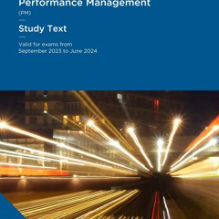 Ebook Dowload ACCA Performance Management (PM) Study Text - 2023 - 24 (ACCA -