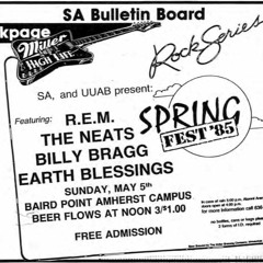 R.E.M. and Billy Bragg - Route 66 & Wild Thing medley - 5 May 1985, Amherst, NY