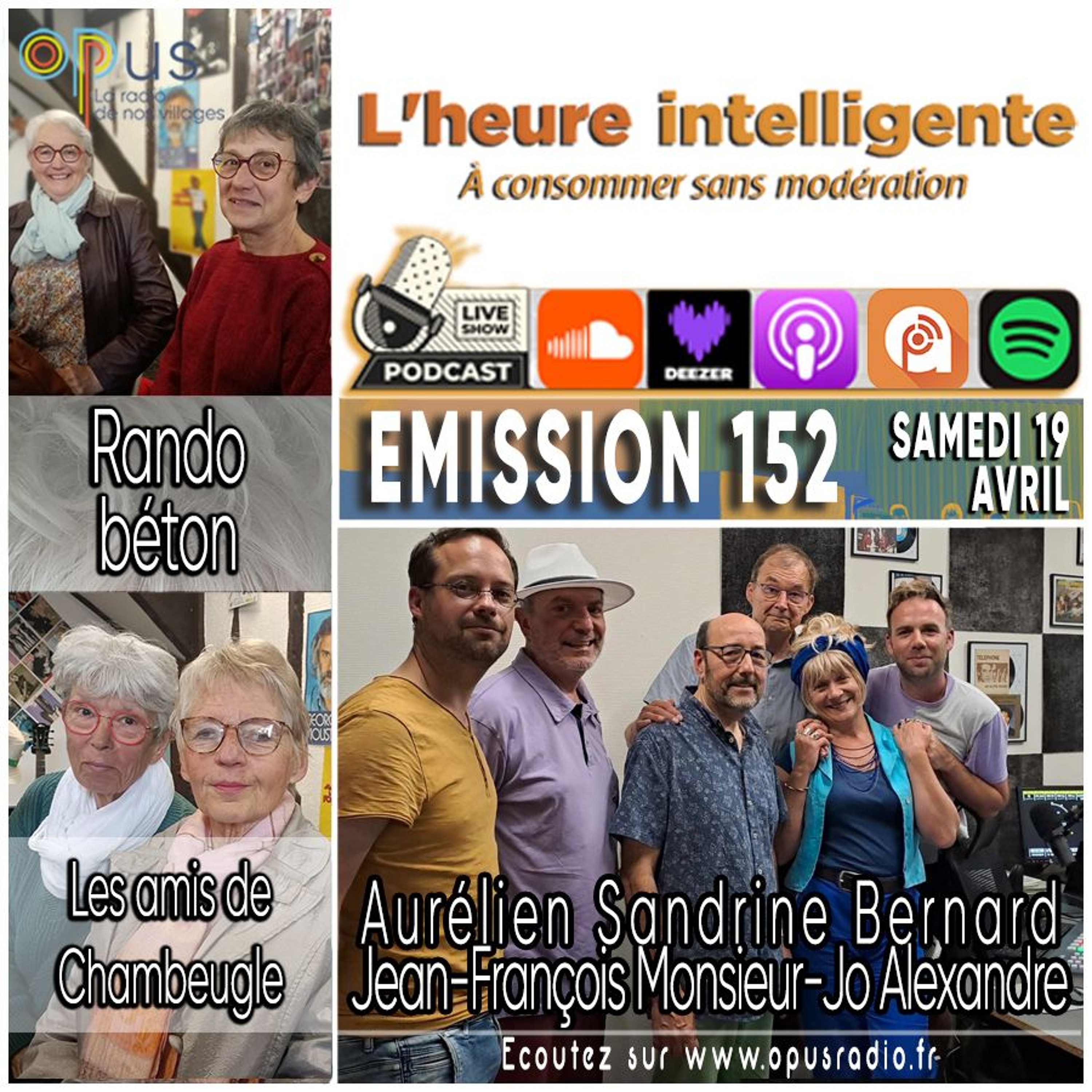 L’heure intelligente EM152 - 19/04/25 : Rando Béton et Les Amis de Chambeugle
