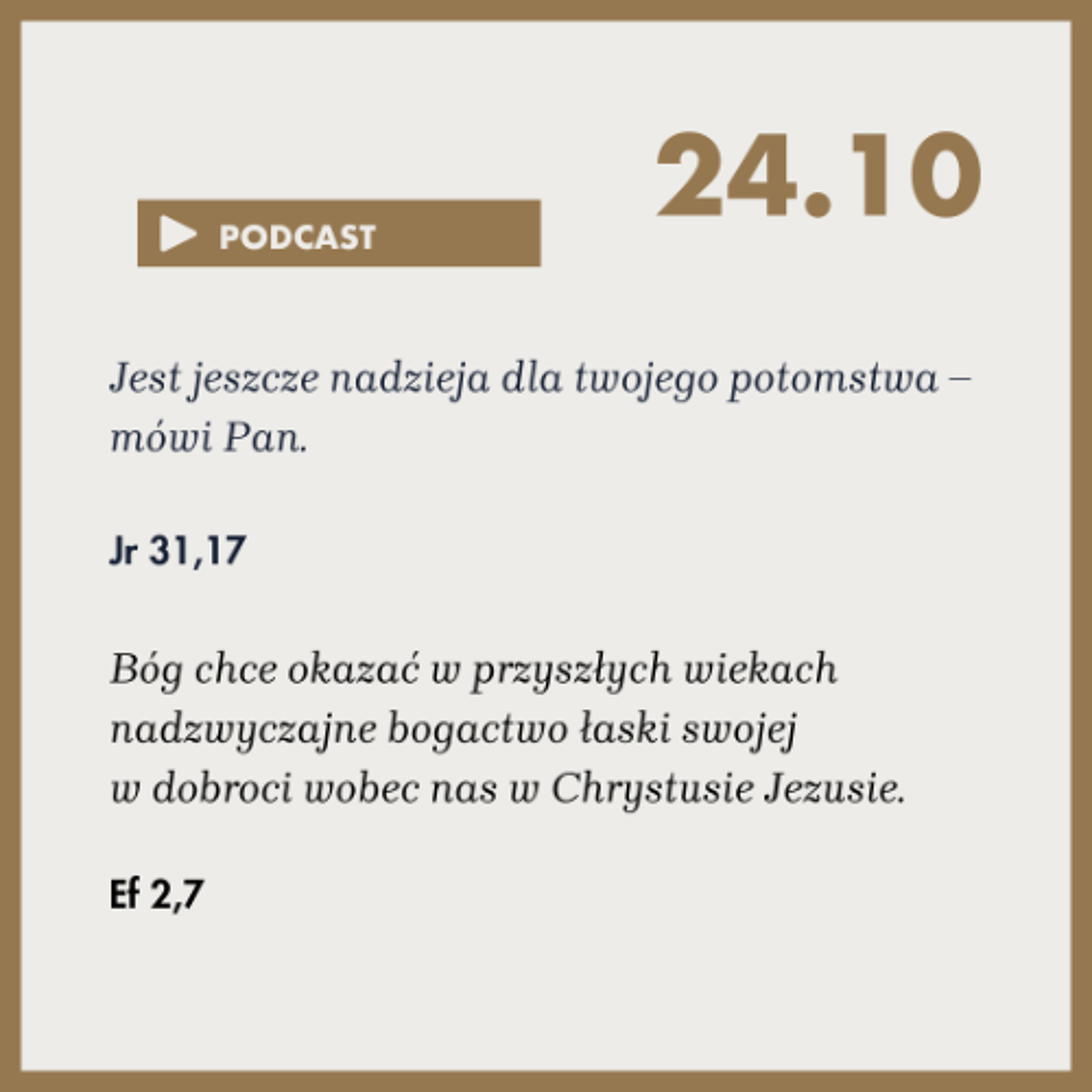 Poranek ze Słowem na 24 października 2025 episode artwork